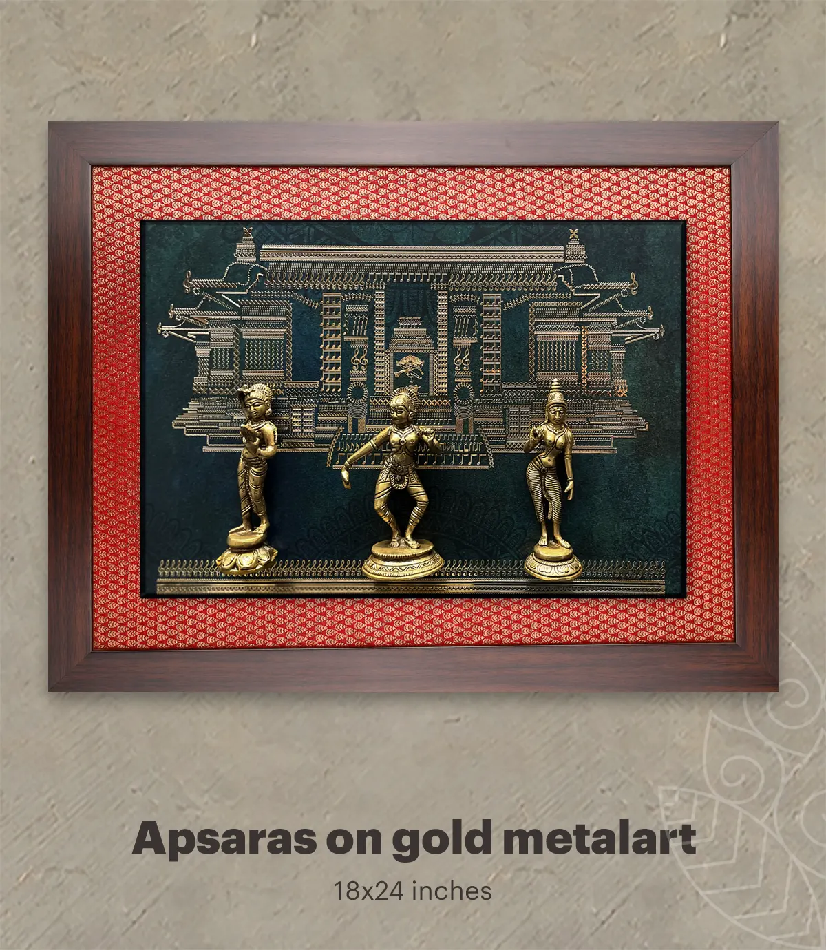 Apsaras on Gold (16x16)