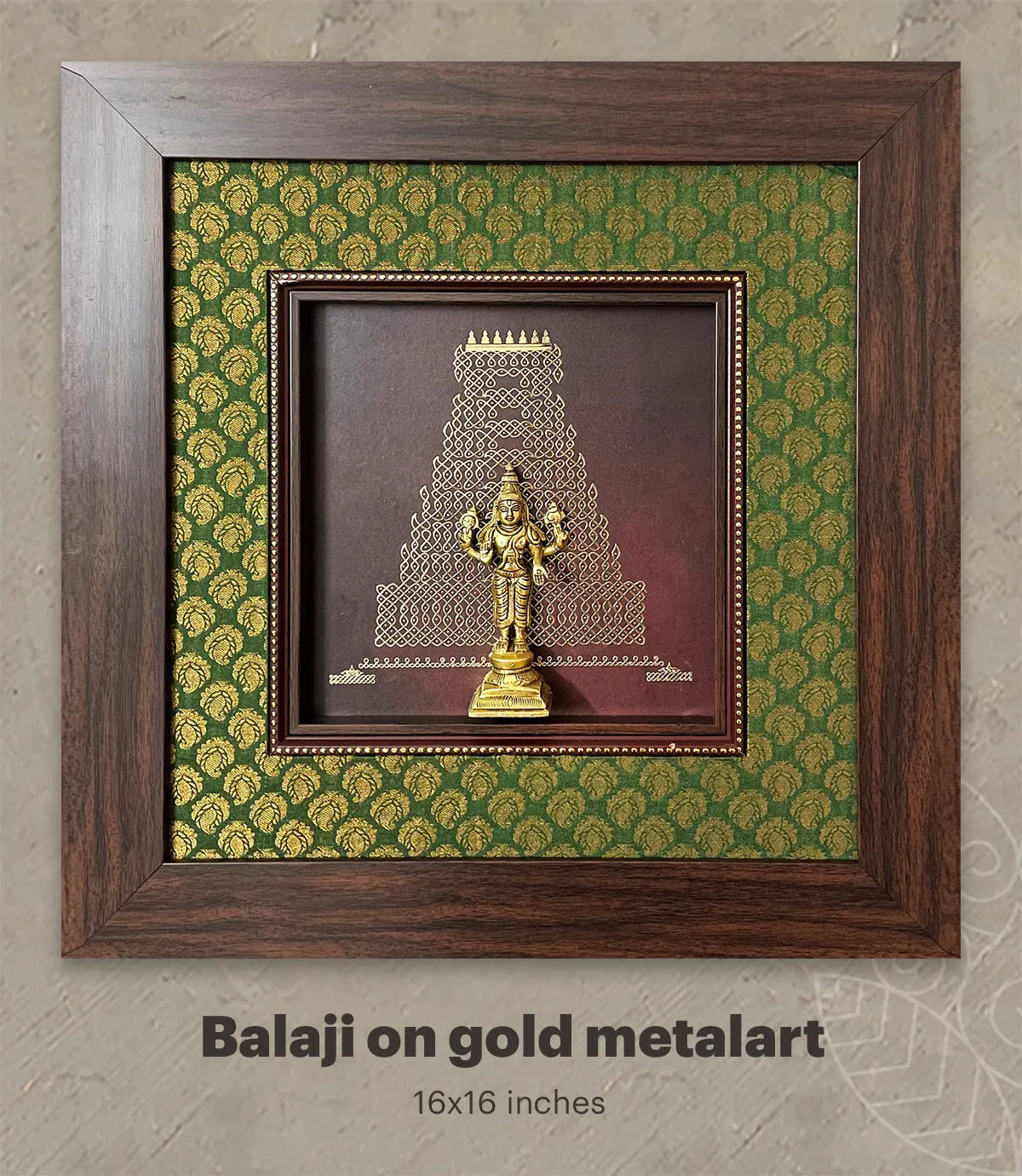 Balaji on Gold (16x16)